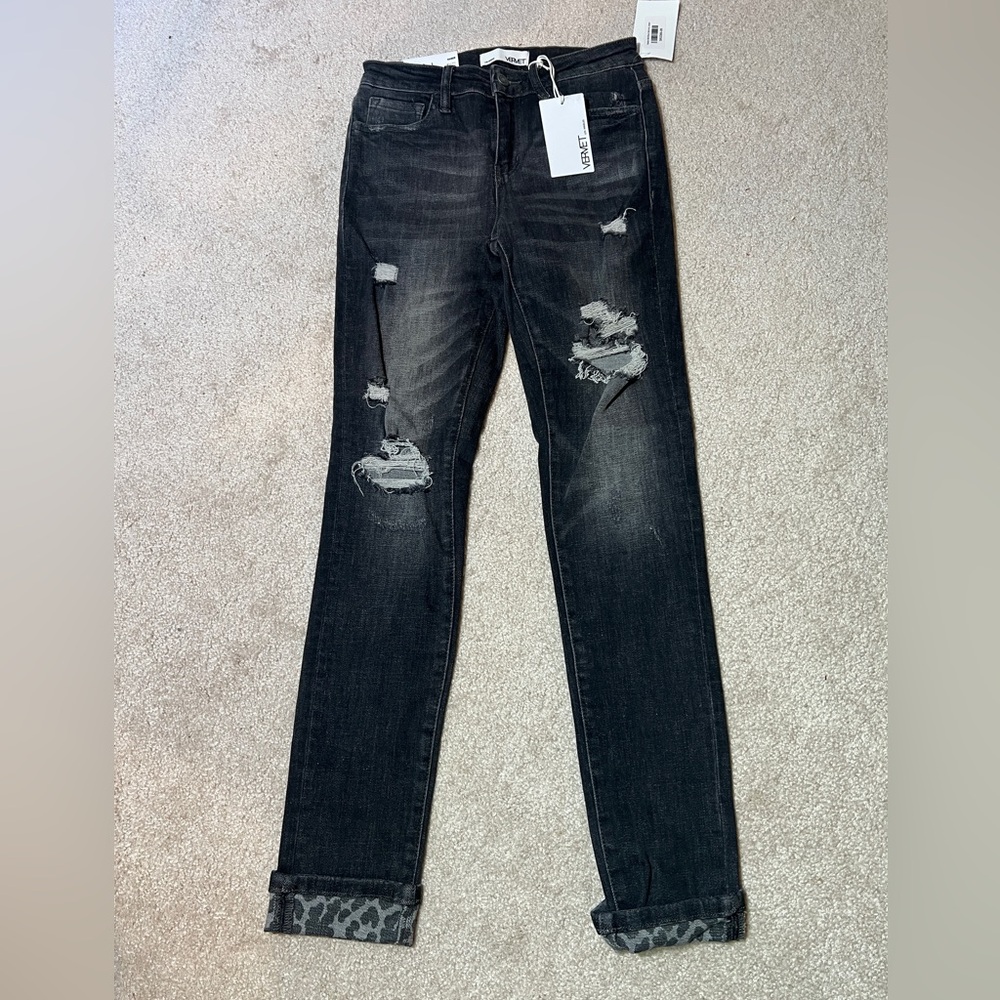 New with tags, Vervet by Flying Monkey charcoal grey jeans, size 26
